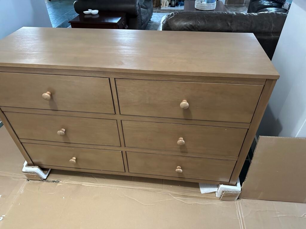 solid wood white dresser